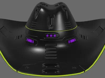 Space Cowboy Hat 3D model