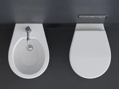 GALASSIA WC smartB - XES art 9906 art 9907 Low-poly 3D model