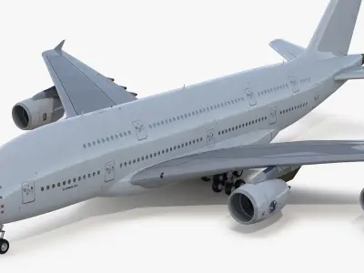  Airbus A380 800 Interior Red 