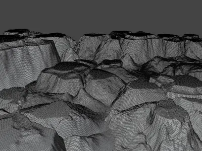 Arctic Ocean Low-poly 3D model