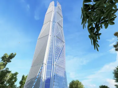 Capital Market Authority Tower 3D model