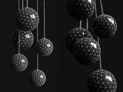 Chandelier Gallotti and Radice Bolle Solo 3D model