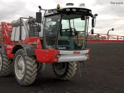  Agrifac Condor 5 Self-Propelled Crop Sprayer Dirty Red Rigged 