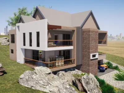 Four Bedroom Residential 3D model