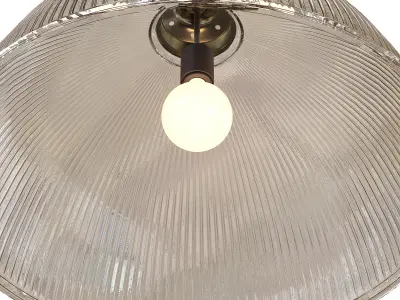 French house Holophane Pendant Low-poly 3D model