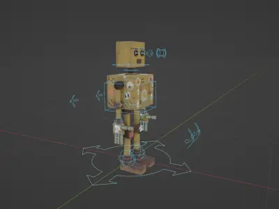 Robot Low-poly 3D model