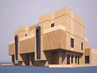 0211 - Twin Villa  3D model