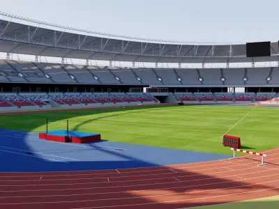 National Athletics Centre Budapest Hungary 3D model
