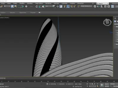 Skyscraper Lush Water Project - Game Ready Low-poly 3D model