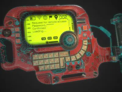 Portable Console Low-poly 3D model