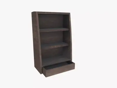 Wooden Cupboard Low-poly 3D model