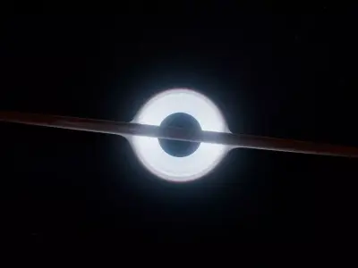 Black Hole Scene Animation 3D model