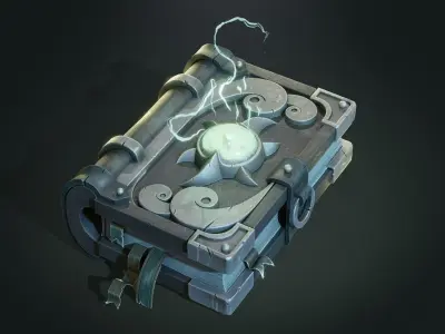 Magic Pink Book Free low-poly 3D model