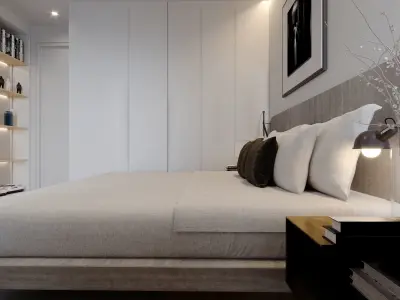 bedroom 3D model 24