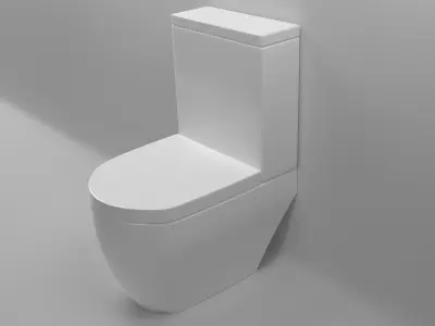 modern toilet 3D model