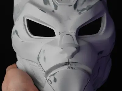 EVO CAT- cosplay sci-fi mask - DIGITAL STL FILE for 3D-PRINTING 3D print model