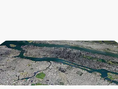 New York  city  Low-poly 3D model