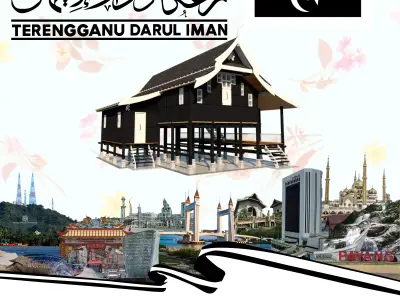 RUMAH TRADISIONAL MELAYU TERENGGANU DARUL IMAN Free 3D print model