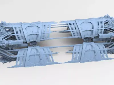 Pirate captain ship monlith sunken temple 2  3D model