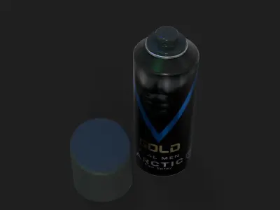 Mens Body Perfume Spray Low-poly 3D model