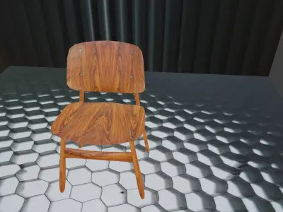 Chair 3D Model with lights Free 3D model