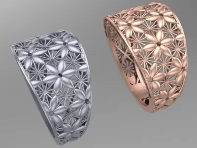 flower base fusion 3D print model