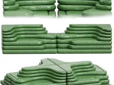 De Sede Terazza Sofa by Ubald Klug 3D model