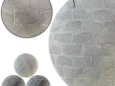 Concrete Block Wall Seamless Texture