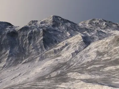 Landscape 91 Low-poly 3D model