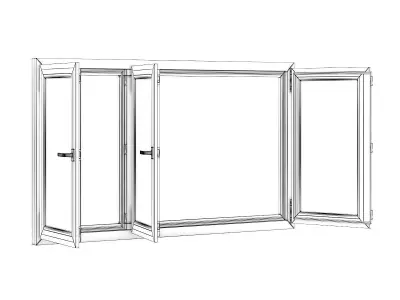 Plastic Window 1970mm x 1120mm 3D model