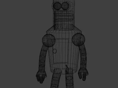 Bender Low-poly 3D model