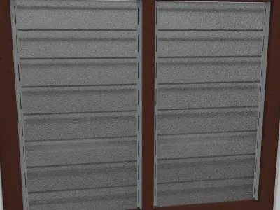 Nako window Low-poly 3D model