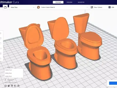 Wc 02 - STL 3D print model