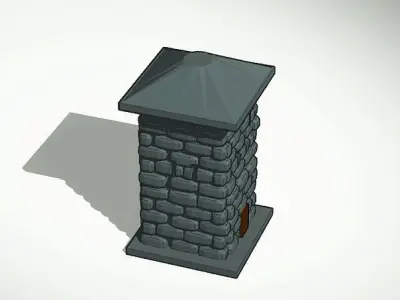 BLOCK HOUSE Free 3D print model