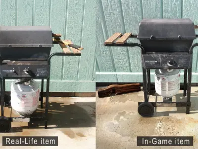 BBQ Grill  Low-poly 3D model