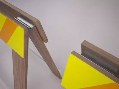 Construction Barrier 3D model