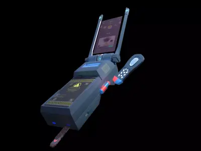 Sci-fi Smartphone- Stylized Low-poly 3D model