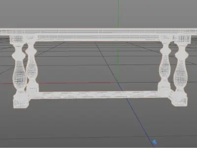 classic coffee table  Free 3D model