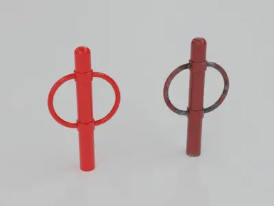 Bollards Pack Low-poly 3D model