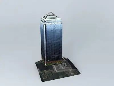 Plaza BRI II 3D model