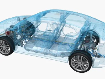  Electric Car Chassis X-Ray 