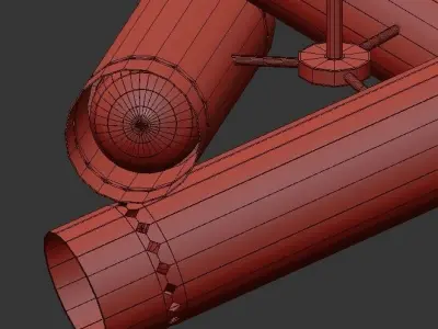 Brass Tubular 3D model