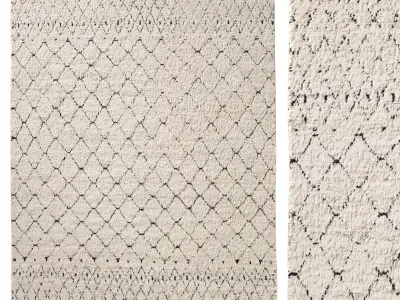 LAHNA WOOL RUG 3D model