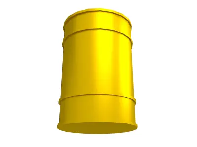 Oil Barrel v1 012 Low-poly 3D model