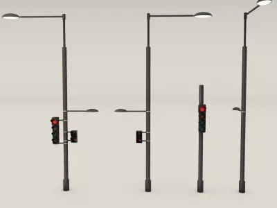 Traffic Lights 3D model