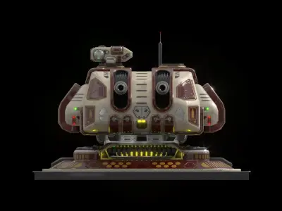 Imperial Large  Cannon 3D model