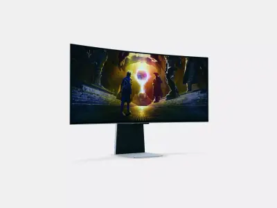34 Odyssey OLED G8 G85SD Curved Gaming Monitor 175Hz 3D model
