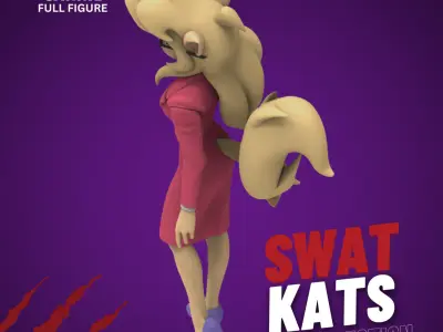 Swat Kats figures - Carrie 3D print model