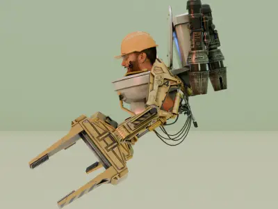 forklift skibidi toilet 3D model