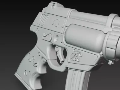 Cute Colorful Sci Fi Toy Blaster 3D print model